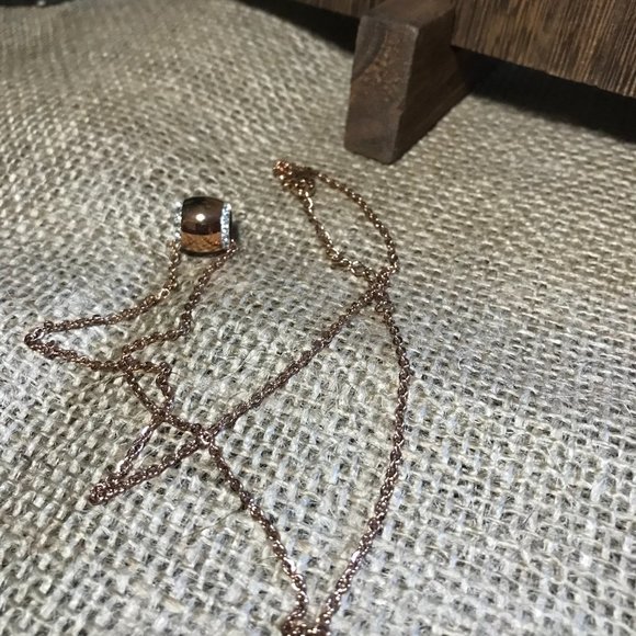 Tocara Charlene Rose Gold Plated Stainless Steel with Crystallux necklace - Picture 3 of 3